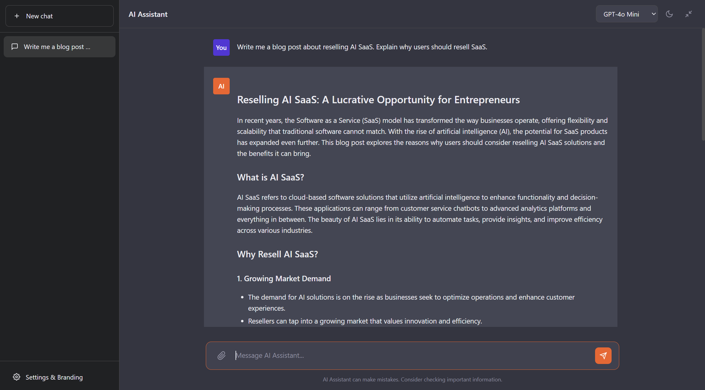AI Wrapper Interface